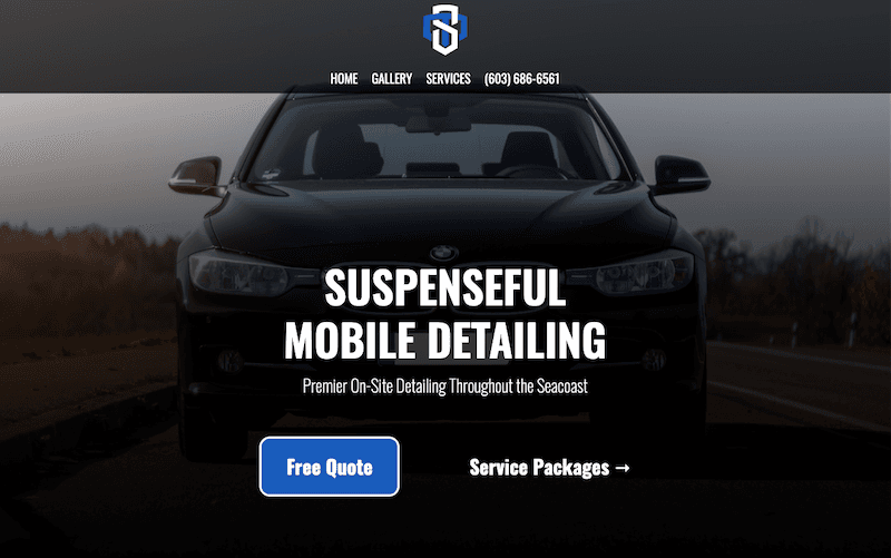 Client Website: Suspenseful Mobile Detailing thumbnail